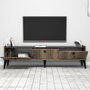 Hanah Home Soporte TV Nogal y Mármol 180x49x35 cm